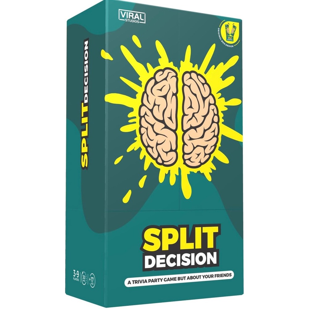 Viral Studios Split Decision Trivia Party Game Adult Card Game 350 Cards New